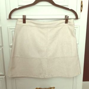 Suede skirt